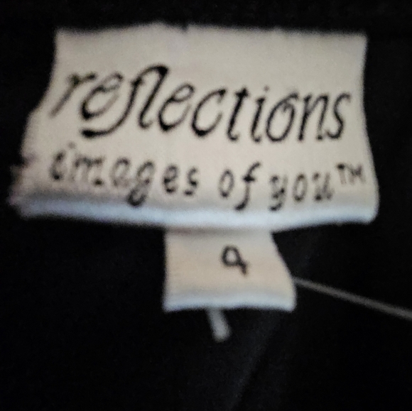 📣Reflections Images of You Navy Lined long Skirt 🆕 😍 Size 4 Open Pleats - Picture 3 of 7